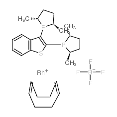 (R,R)-2,3-双(2,5-二甲基-硫环磷-1-基)苯并[B]噻吩环辛二稀四氟硼酸铑(I)图片