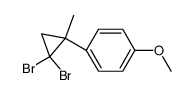 (2,2-dibromo-1-methylcyclopropyl)-4-methoxybenzene结构式