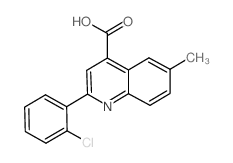 2-(2-氯苯基)-6-甲基喹啉-4-羧酸结构式