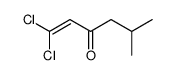1,1-dichloro-5-methylhex-1-en-3-one结构式