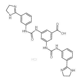 3,5-bis[[3-(4,5-dihydro-1H-imidazol-2-yl)phenyl]carbamoylamino]benzoic acid picture