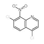 Quinoline,4,7-dichloro-8-nitro- Structure