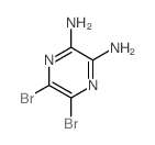 2,3-Pyrazinediamine, 5,6-dibromo- Structure