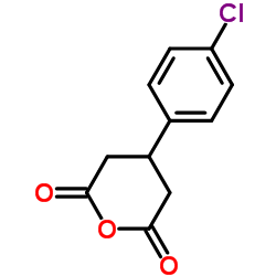 3-(4-氯苯基)戊二酸酐结构式
