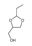 2-乙基-1,3-二氧戊环-4-甲醇结构式