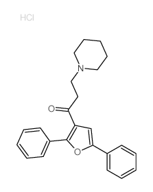 1-(2,5-diphenyl-3-furyl)-3-(1-piperidyl)propan-1-one Structure