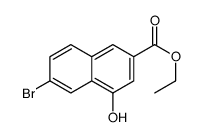 6-溴-4-羟基-2-萘羧酸乙酯结构式