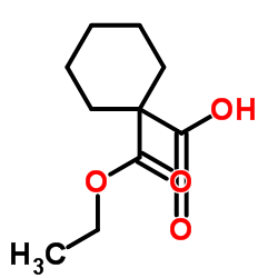 1-(Ethoxycarbonyl)cyclohexanecarboxylic acid Structure