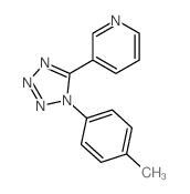 3-[1-(4-methylphenyl)tetrazol-5-yl]pyridine结构式