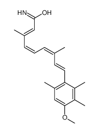 2,4,6,8-Nonatetraenamide, 9-(4-methoxy-2,3,6-trimethylphenyl)-3,7-dime thyl-结构式