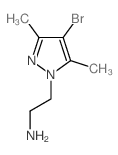 [2-(4-溴-3,5-二甲基-1H-吡唑-1-基)乙基]胺结构式