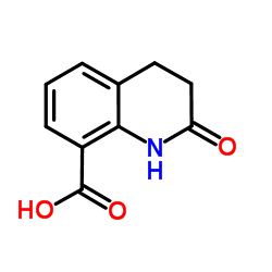 1,2,3,4-四氢-2-氧代-喹啉-8-羧酸结构式