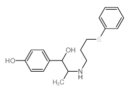 Benzenemethanol,4-hydroxy-a-[1-[[3-(phenylthio)propyl]amino]ethyl]- Structure