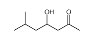 4-hydroxy-6-methylheptan-2-one结构式