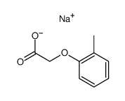(o-Methylphenoxy)acetic acid sodium salt Structure
