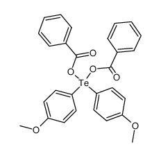 di(p-anisyl)tellurium dibenzoate Structure