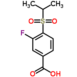 3-Fluoro-4-(isopropylsulfonyl)benzoic acid Structure