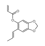 6-(prop-1-en-1-yl)benzo[d][1,3]dioxol-5-yl acrylate结构式