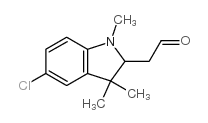 1,3,3-trimethyl-5-chloro-2-indolineacetaldehyde Structure