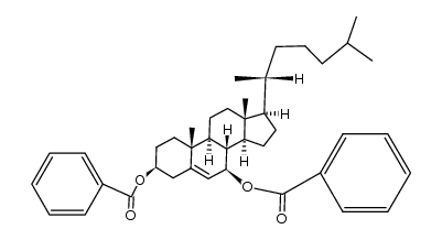 Cholest-5-ene-3β,7β-diol dibenzoate Structure
