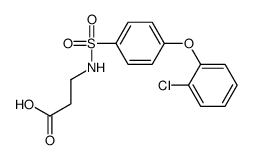 N-[4-(2-Chlorophenoxy)phenylsulfonyl]-^b-alanine picture