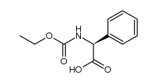 (S)-2-(乙氧基羰基氨基)-2-苯基乙酸结构式