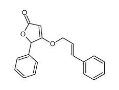 2-phenyl-3-(3-phenylprop-2-enoxy)-2H-furan-5-one结构式