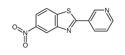 5-nitro-2-pyridin-3-yl-1,3-benzothiazole结构式