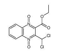 3-dichloromethyl-2-quinoxalinecarboxylic acid ethyl ester 1,4-dioxide Structure