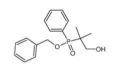 (2-Hydroxy-1,1-dimethyl-ethyl)-phenyl-phosphinic acid benzyl ester Structure