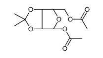 1,5-DI-O-ACETYL-2,3-O-ISOPROPYLIDENE-BETA-D-RIBOFURANOSE Structure