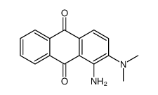 1-amino-2-(dimethylamino)anthracene-9,10-dione结构式