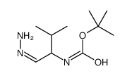 [1-(氨基亚氨基甲基)-2-甲基丙基]氨基甲酸1,1-二甲基乙酯结构式