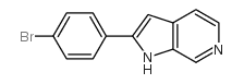 2-(4-溴苯基)-1H-吡咯并[2,3-c]吡啶结构式