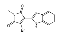 3-bromo-4-(1H-indol-2-yl)-1-methylpyrrole-2,5-dione Structure