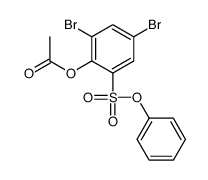 (2,4-dibromo-6-phenoxysulfonylphenyl) acetate结构式
