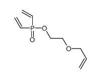 3-[2-bis(ethenyl)phosphoryloxyethoxy]prop-1-ene结构式