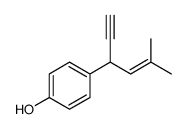 4-(1-Ethynyl-3-methyl-2-butenyl)phenol Structure