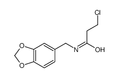 N-(1,3-Benzodioxol-5-ylmethyl)-3-chloropropanamide Structure