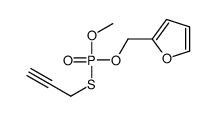 Thiophosphoric acid O-furfuryl O-methyl S-(2-propynyl) ester结构式
