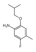 Benzenamine, 5-fluoro-4-methyl-2-(2-methylpropoxy)- (9CI) structure