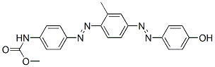 methyl [4-[[4-[(4-hydroxyphenyl)azo]-2-methylphenyl]azo]phenyl]-carbamate结构式