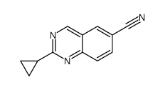 2-cyclopropylquinazoline-6-carbonitrile Structure