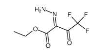 Trifluoracetyl-glyoxylsaeure-aethylester-α-hydrazon结构式