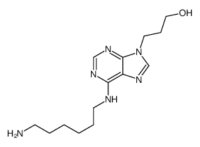 3-[6-(6-aminohexylamino)purin-9-yl]propan-1-ol Structure