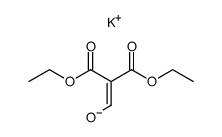 Diethyl hydroxymethylenemalonate potassium salt Structure