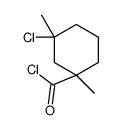 Cyclohexanecarbonyl chloride, 3-chloro-1,3-dimethyl- (9CI) Structure
