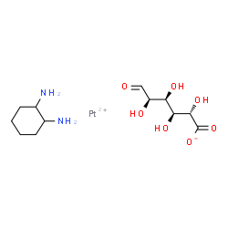 platinum(II) 1,2-diaminocyclohexane glucuronate Structure