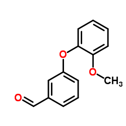 3-(2-甲氧基苯氧基)苯甲醛结构式