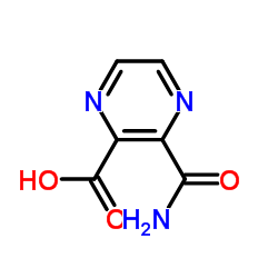3-Carbamoyl-2-pyrazinecarboxylic acid Structure